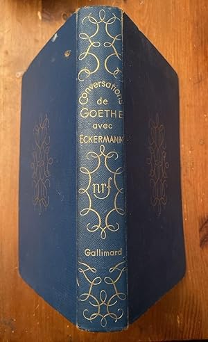 Image du vendeur pour Conversations de Goethe avec Eckermann mis en vente par Librairie des Possibles