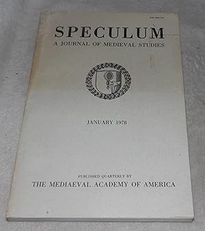 Immagine del venditore per Speculum A Journal of Medieval Studies January 1978 venduto da Pheonix Books and Collectibles