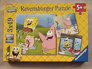 SpongeBob Squarepants [3x49 Teile Puzzle]. Achtung: Nicht geeignet für Kinder unter 3 Jahren.