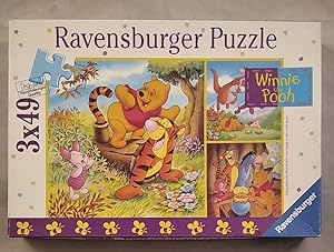 Winnie the Pooh [3x49 Teile Puzzle]. Achtung: Nicht geeignet für Kinder unter 3 Jahren.