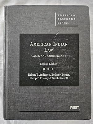 Bild des Verkufers fr American Indian Law - Cases and Commentary - Second Edition American Casebook Series zum Verkauf von Tangible Tales