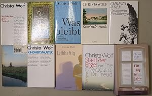 Immagine del venditore per 10 Bnde Christa Wolf Was bleibt; Nachdenken ber Christa T.; Leibhaftig; Kein Ort. Nirgends; Strfall; Gesammelte Erzhlungen; Kindheitsmuster; Stadt der Engel; Ein Tag im Jahr venduto da Leipziger Antiquariat