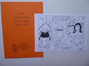 Bild des Verkufers fr Signierter Comic-Druck als Weihnachtsgabe von Heinzelmnnchen's Bcherstube in Stuttgart. * Eigenhndig signiert und numeriert. Hier die Nummer 93 / 250. zum Verkauf von Antiquariat Heinzelmnnchen