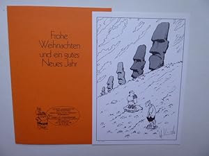 Bild des Verkufers fr Signierter, limitierter Comic-Druck als Weihnachtsgabe von Heinzelmnnchen's Bcherstube in Stuttgart und Tringen. * Eigenhndig signiert und numeriert. Hier die Nummer 17 / 250. zum Verkauf von Antiquariat Heinzelmnnchen