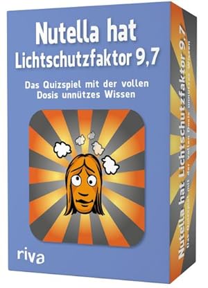 Image du vendeur pour Nutella hat Lichtschutzfaktor 9,7 - Das Quizspiel mit der vollen Dosis unntzes Wissen (Spiel) mis en vente par AHA-BUCH GmbH