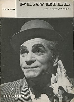 Image du vendeur pour The Entertainer (Archive of six original photographs and other ephemera from the 1958 stage production at the Royale Theatre on Broadway) mis en vente par Royal Books, Inc., ABAA