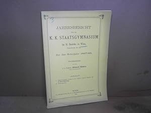 Seller image for Kritisch-Exegetische Studien zu den scriptores historiae Augustae (44 S.). (= Beitrag im Jahresbericht 1888 ber das k.k.Staatsgymnasium im II.Bezirk in Wien, Taborstrae). for sale by Antiquariat Deinbacher