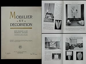 MOBILIER ET DECORATION n°7 1927 DUNAND, RUHLMANN, DJO BOURGEOIS, PERRIAND