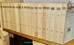 Seller image for Oeuvres compltes. 13 Tomes en 19 volumes. Collection La Gerbe.I: Le Joueur. L'ternel Mari, traductions, Henri Mongault et Boris Schoezer, 1 vol.II: Crime et chtiment suivi du Journal de Raskolnikov, 2 vols.III: Souvenirs de la Maison des morts. Premire traduction intgrale et conforme au texte russe par Henri Mongault et Louise Desormonts, 1 vol.IV: Les Dmons. Traduction de Boris Schloezer, 2 vols.V: L'idiot. Traduction de Albert Mousset, 2 vols.VI: Les carnets de l'Idiot. Traduction Boris Schloezer, 1 vol.VII: L'Adolescent. Traduction Pierre Pascal, 2 vols.VIII: Les Frres Karamazov. Traduction Boris Schloezer, 3 vols.IX: Nouvelles 1862-1865. Traduction H. Mongault et L. Desormonts, 1 vol.X: Les carnets de Crime et Chtiment. Traduction Boris Schloezer, 1 vol.XI: Stpantchikovo et ses habitants. Le songe de l'Oncle. Traduction H. Mongault et L. Desormonts, 1 vol.XII: Correspondance. Lettres  Anna Grigorievna 1866-1880 annotes par M. Aldanov. traduction de Gustave Aucouturier, 1 for sale by Bouquinerie du Varis