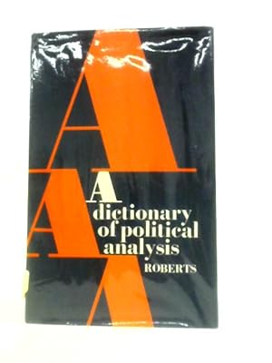 Bild des Verkufers fr A Dictionary of Political Analysis zum Verkauf von World of Rare Books