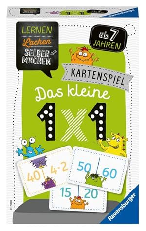 Bild des Verkufers fr Ravensburger 80350 - Lernen Lachen Selbermachen: Das kleine 1 x 1, Kinderspiel ab 7 Jahren, Lernspiel fr 1-4 Spieler, Kartenspiel zum Verkauf von AHA-BUCH GmbH