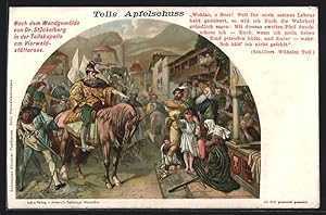 Ansichtskarte Wilhelm Tell, Tell`s Apfelschuss