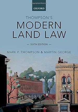 Seller image for Thompson's Modern Land Law for sale by WeBuyBooks