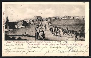 Ansichtskarte Harlach /Kempten, Lager der Franzosen im Jahr 1899