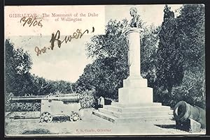 Postal Gibraltar, The Monument of the Duke of Wellington