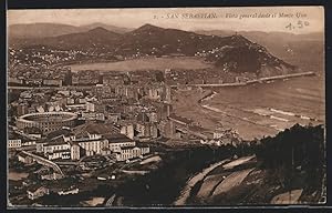 Postal San Sebastian, Vista general desde el Monte Ulia