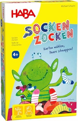 Bild des Verkufers fr Socken Zocken : Karten whlen, Paare schnappen!, Spieleranzahl: 2-6, Spieldauer (Min.): 10, Mitbringspiel zum Verkauf von AHA-BUCH GmbH