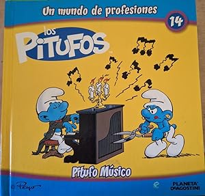 PITUFO MUSICO. LOS PITUFOS UN MUNDO DE PROFESIONES Nº 14.