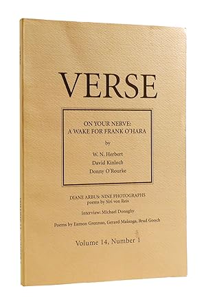 Bild des Verkufers fr VERSE VOLUME 14 NUMBER 1 on your nerve: a wake for frank o'hara zum Verkauf von Rare Book Cellar