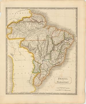 Brazil and Paraguay. from 16° to 38°. North Latitude reduced from the Large Map drawn from Astron...