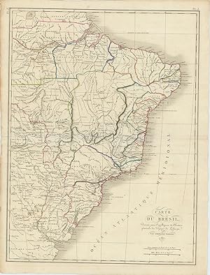 [Brazil]. Carte du Brésil, dressée pour l'intelligence de l'histoire gérérale des Voyages de La H...