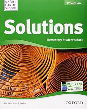 Imagen del vendedor de Solutions: Elementary: Student's Book a la venta por WeBuyBooks