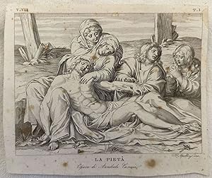 LA PIETA Opera di Annibale Caracci,