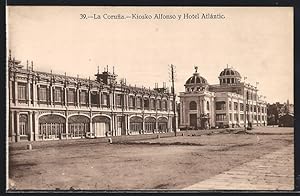 Postal La Coruna, Kiosko Alfonso y Hotel Atlántic