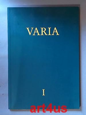 Varia : schöne Bücher des 17. - 19. Jahrhunderts aus vielen Gebieten; Teil 1: A - K Katalog 83