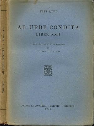 Seller image for Ab Urbe Condita Liber XXII for sale by Biblioteca di Babele