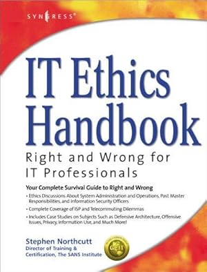 Seller image for IT Ethics Handbook:: Right and Wrong for IT Professionals for sale by WeBuyBooks