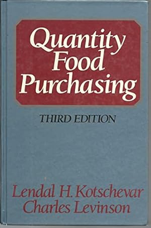 Bild des Verkufers fr Quantity Food Purchasing zum Verkauf von WeBuyBooks