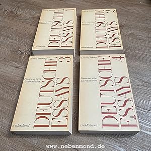 Seller image for Deutsche Essays. Prosa aus zwei Jahrhunderten (4 Bnde). for sale by nebenmond