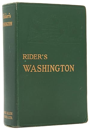 Bild des Verkufers fr Rider's Washington. A guide book for travellers. zum Verkauf von Shapero Rare Books