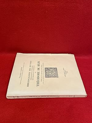 Bibliographie des Oeuvres: Theologiques, Litteraires, Historiques et Juridiques de Theodore De Beze