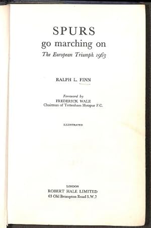 Bild des Verkufers fr Spurs Go Marching On (The European Triumph 1963) zum Verkauf von WeBuyBooks