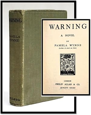 Imagen del vendedor de Warning, A Novel [Romance] [British India] a la venta por Blind-Horse-Books (ABAA- FABA)
