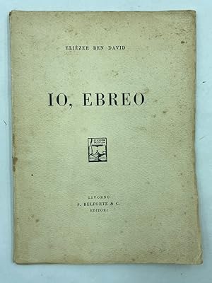 Bild des Verkufers fr IO, EBREO. zum Verkauf von Libreria antiquaria Dedalo M. Bosio