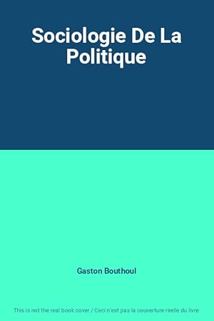 Seller image for Sociologie De La Politique for sale by Ammareal