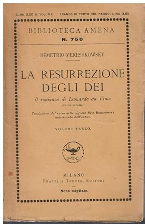 Seller image for La resurrezione degli dei Volume Terzo for sale by Books di Andrea Mancini