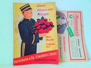 Unsere Blumen und Pflanzen. Katalog Frühjahr 1957. Horstmann & Co., Elmshorn i. Holst., Qualitäts...