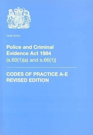 Bild des Verkufers fr Codes of Practice (Police and Criminal Evidence Act 1984) zum Verkauf von WeBuyBooks