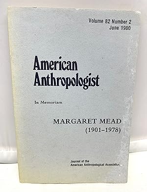 Immagine del venditore per American Anthropologist In Memoriam Margaret Mead (1901-1978) Volume 82 Number 2 June 1980 venduto da Prestonshire Books, IOBA