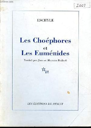 Bild des Verkufers fr Les Chophores et les Eumnides - ddicace des traducteurs Jean et Mayotte Bollack. zum Verkauf von Le-Livre
