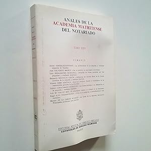 Imagen del vendedor de Anales de la Academia Matritense del Notariado. Tomo XXIV a la venta por MAUTALOS LIBRERA