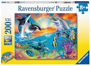 Bild des Verkufers fr Ravensburger Kinderpuzzle - 12900 Ozeanbewohner - Unterwasser-Puzzle fr Kinder ab 8 Jahren, mit 200 Teilen im XXL-Format zum Verkauf von AHA-BUCH GmbH