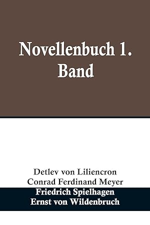 Bild des Verkufers fr Novellenbuch 1. Band (German Edition) zum Verkauf von moluna