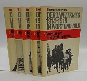 Bild des Verkufers fr Der Erste Weltkrieg 1914-1918 in Wort und Bild. 5 Bnde. zum Verkauf von Der Buchfreund