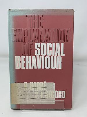 Seller image for Explanation Of Social Behaviou for sale by Cambridge Recycled Books