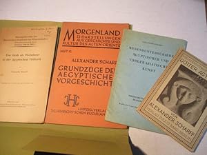 Sammlung von 4 Schriften. Wesensunterschiede ägyptischer und vorderasiatischer Kunst.